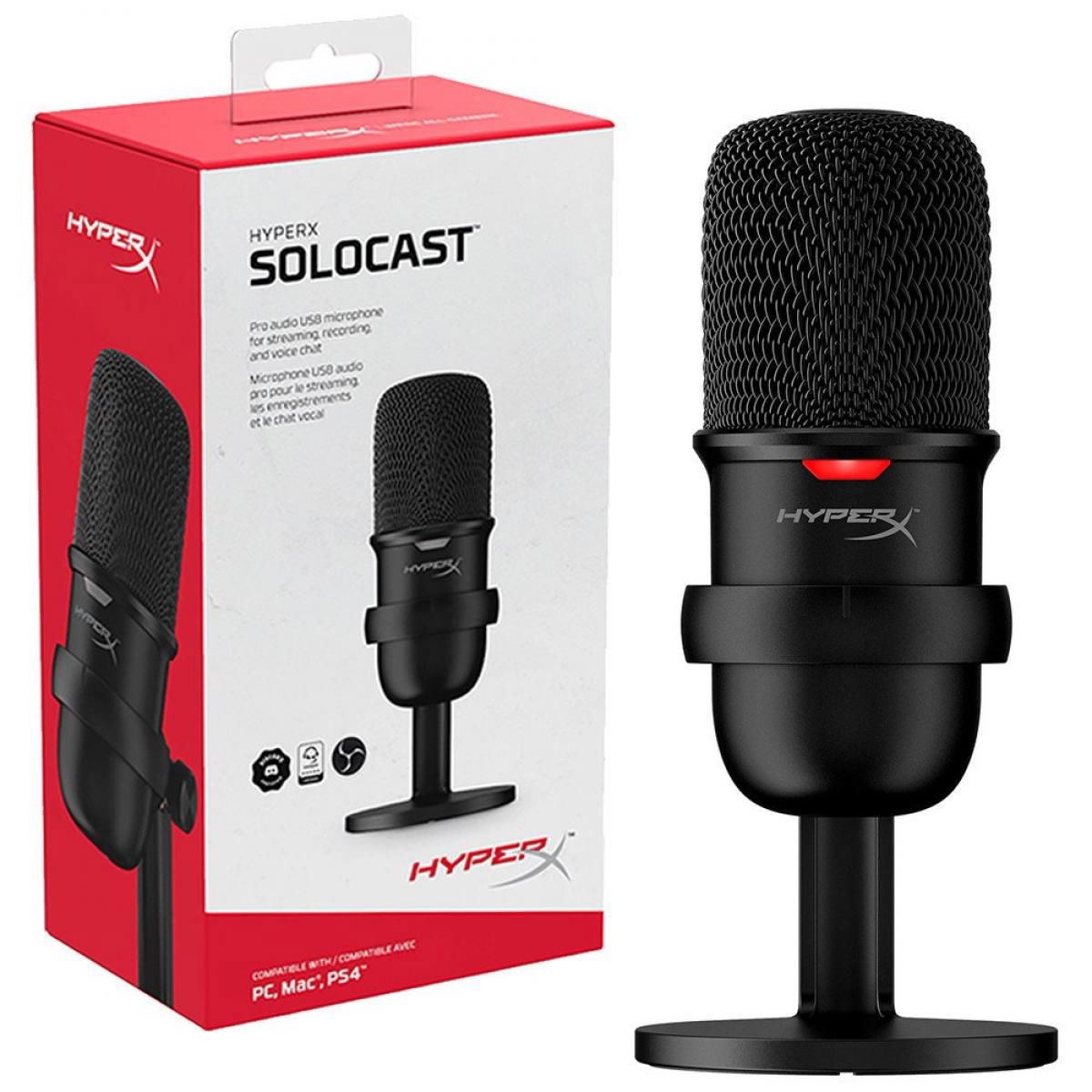 HyperX SoloCast USB Condenser Gaming Microphone, for PC, PS4, Mac