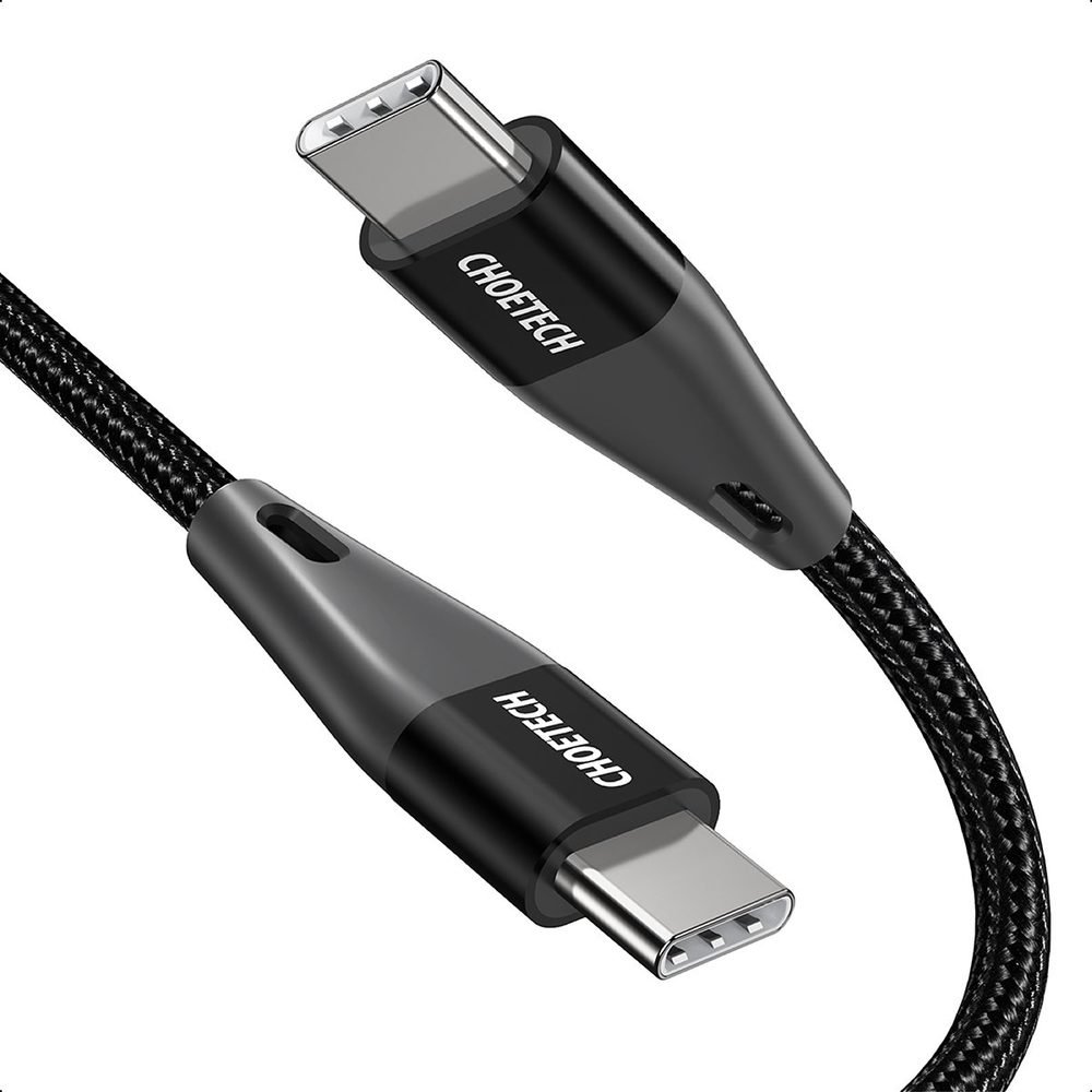 XCC-1003 USB-C To USB-C 60W Cable, CHOETECH 60W USB Type C Braided Fast Charging Cable
