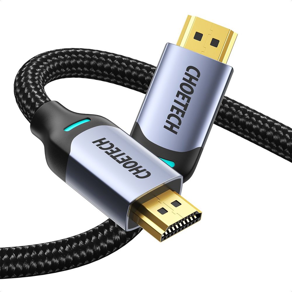 CHOETECH XHH01 8K HDMI 2.1 Cable 8K@60Hz 48Gbps (2M/6.6FT) Braided Cable