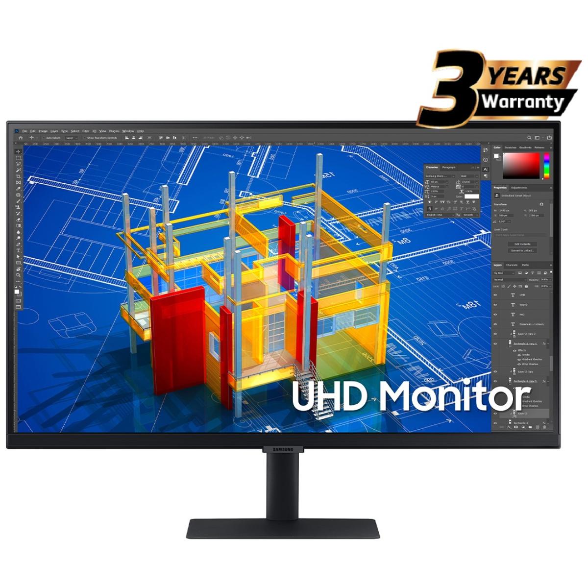 SAMSUNG 27” S70A Series 4K UHD Computer Monitor with IPS Panel and HDR10 for PC