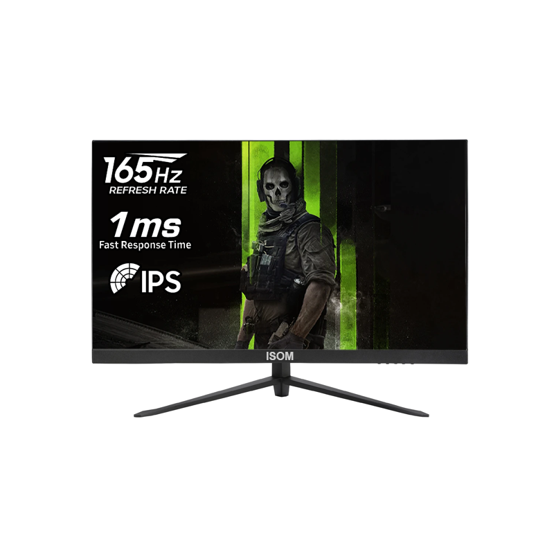 ISOM 24 INCH ( 165HZ ) FHD IPS 1MS Frameless Curved Gaming Monitor  (BLACK)