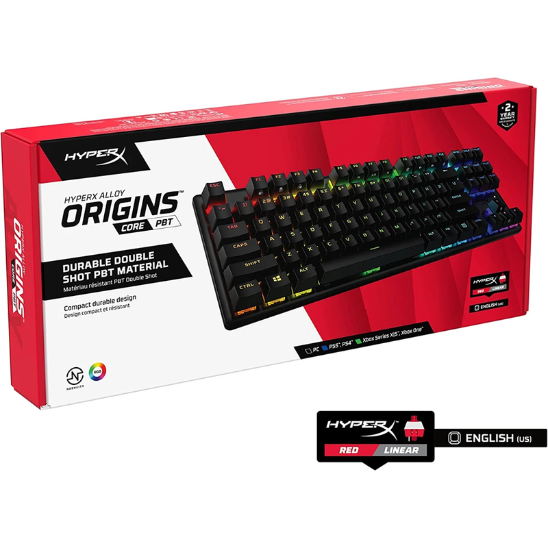  HyperX Alloy Origins Core PBT - TKL Mechanical Gaming