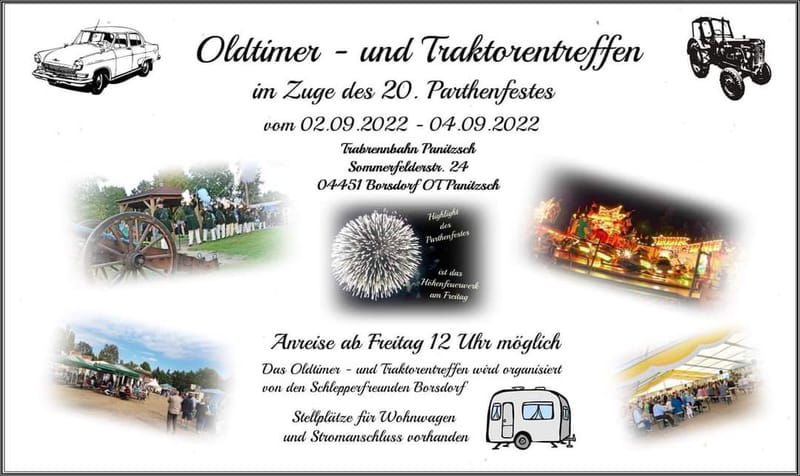 Oldtimer- und Traktorentreffen Trabrennbahn Panitzsch