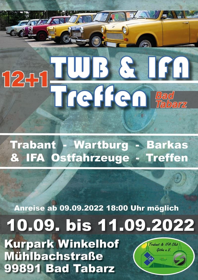 Trabant - Wartburg - Barkas & IFA Ostfahrzeuge Treffen