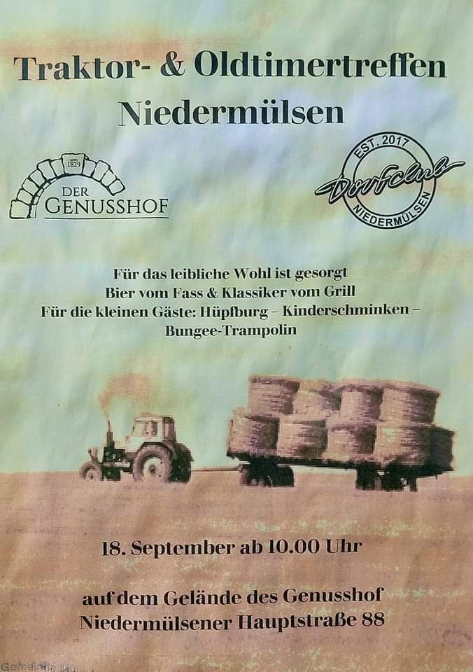 Traktor- & Oldtimertreffen Genusshof Niedermülsen