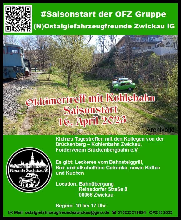 Oldtimertreff mit Kohlebahn Zwickau