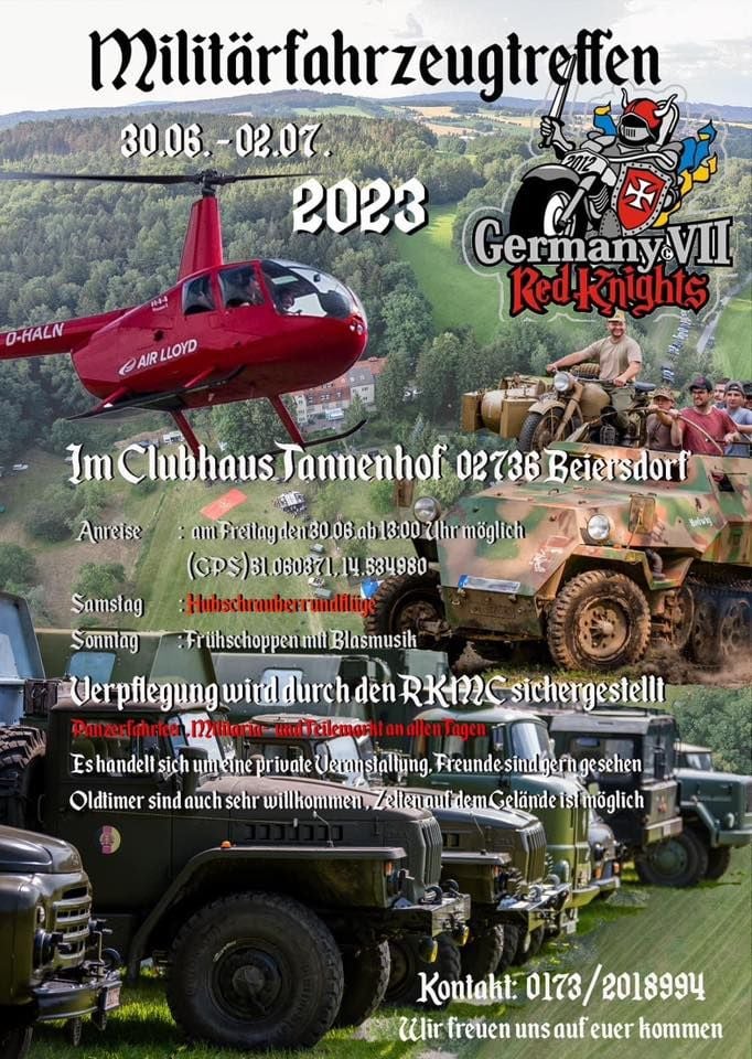 Militärfahrzeug und Oldtimer Treffen