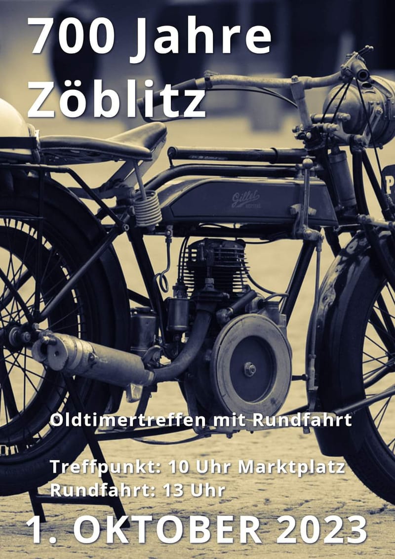 700 Jahre Zöblitz, Oldtimer-Treffen mit Rundfahrt