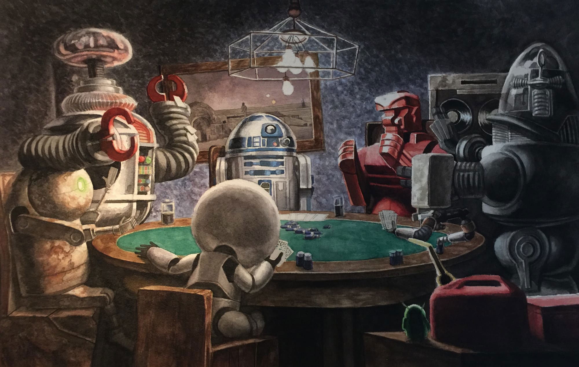 Robots Playing Poker