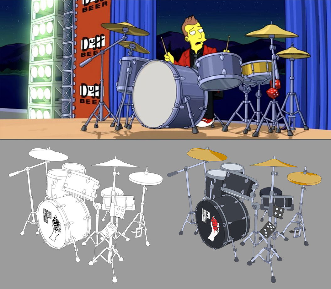 Greenday Drum Set