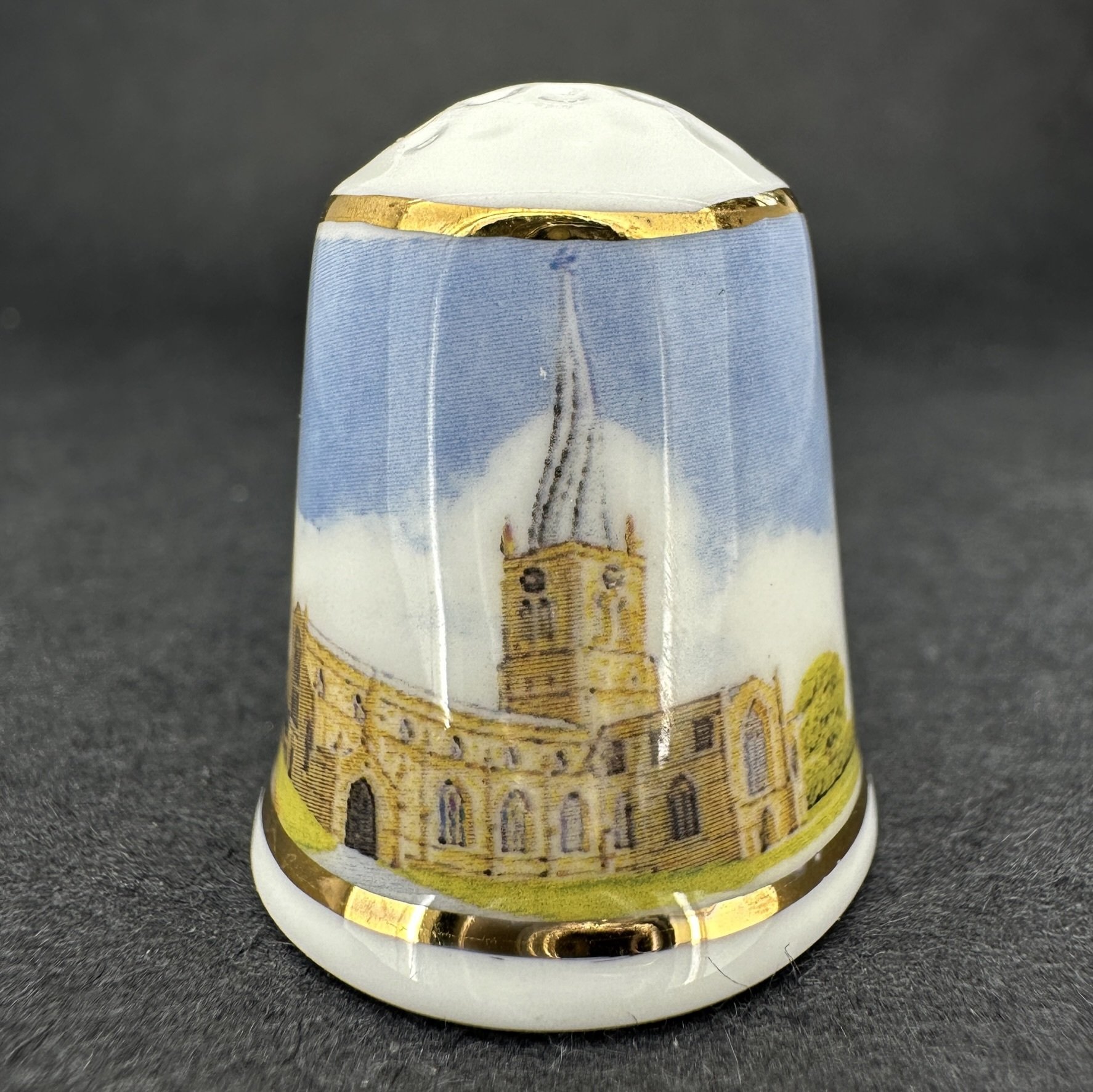 Chesterfield Crooked Spire Bone China Thimble