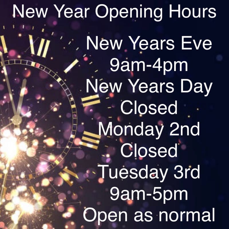 New Year Opening Hours Stuart Bradley Jewellers