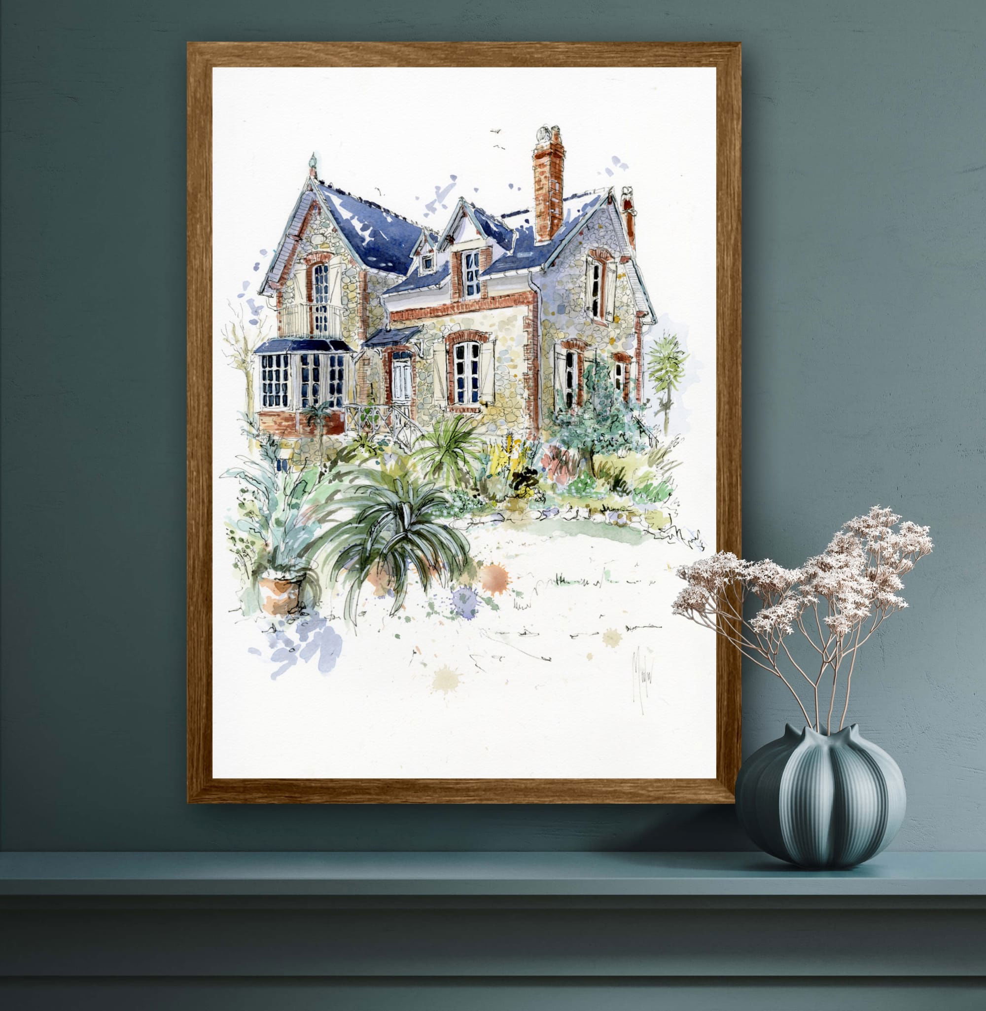 Votre maison en aquarelle