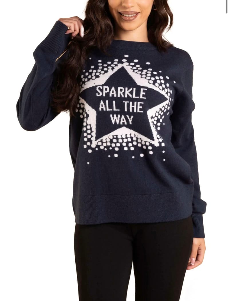 Sparkle All The Way' Festive Jumper - Shimmer Hut