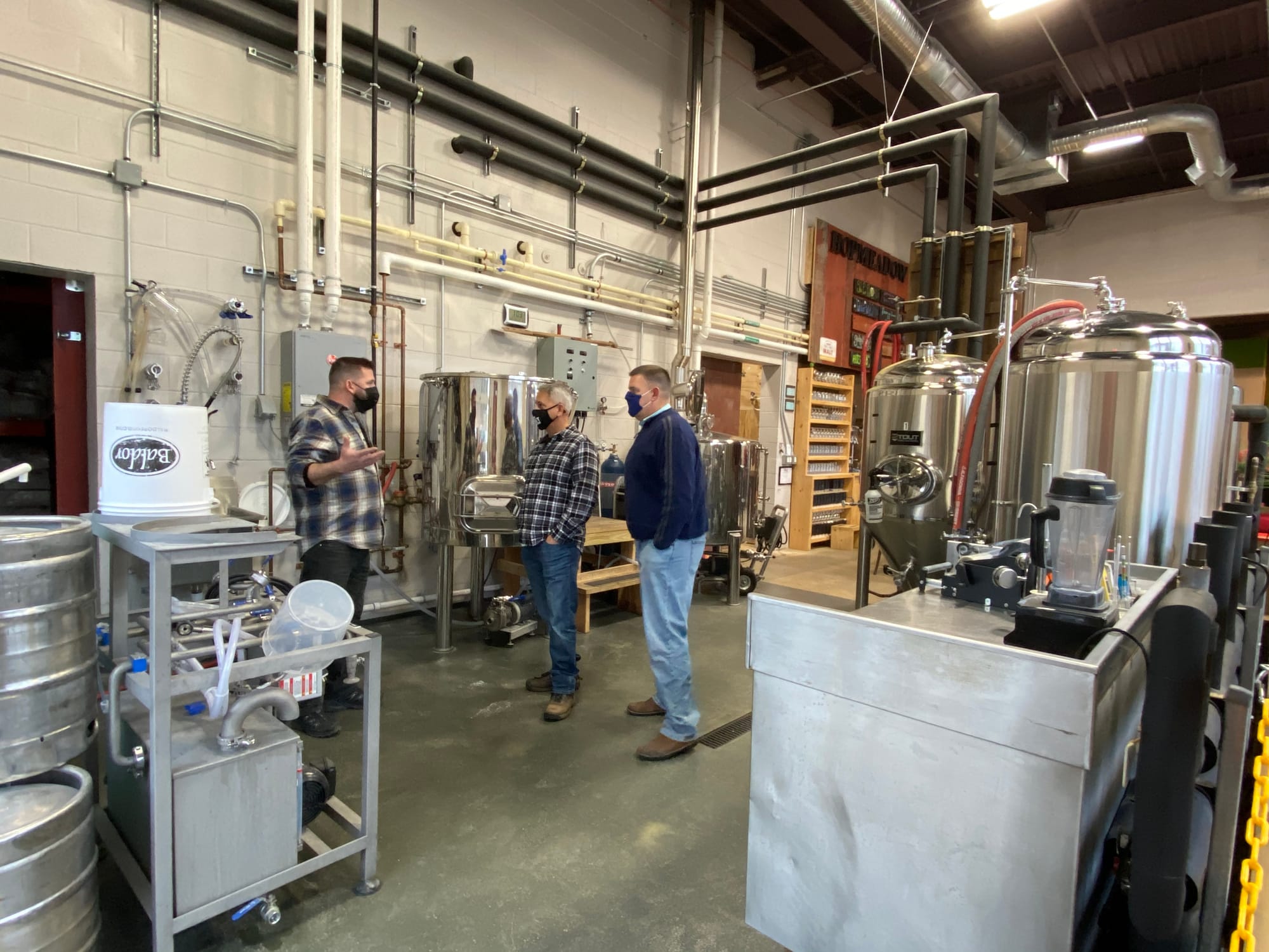 Cheshire Craft Brewers Frank & Scott with Bryan at Hopmeadow