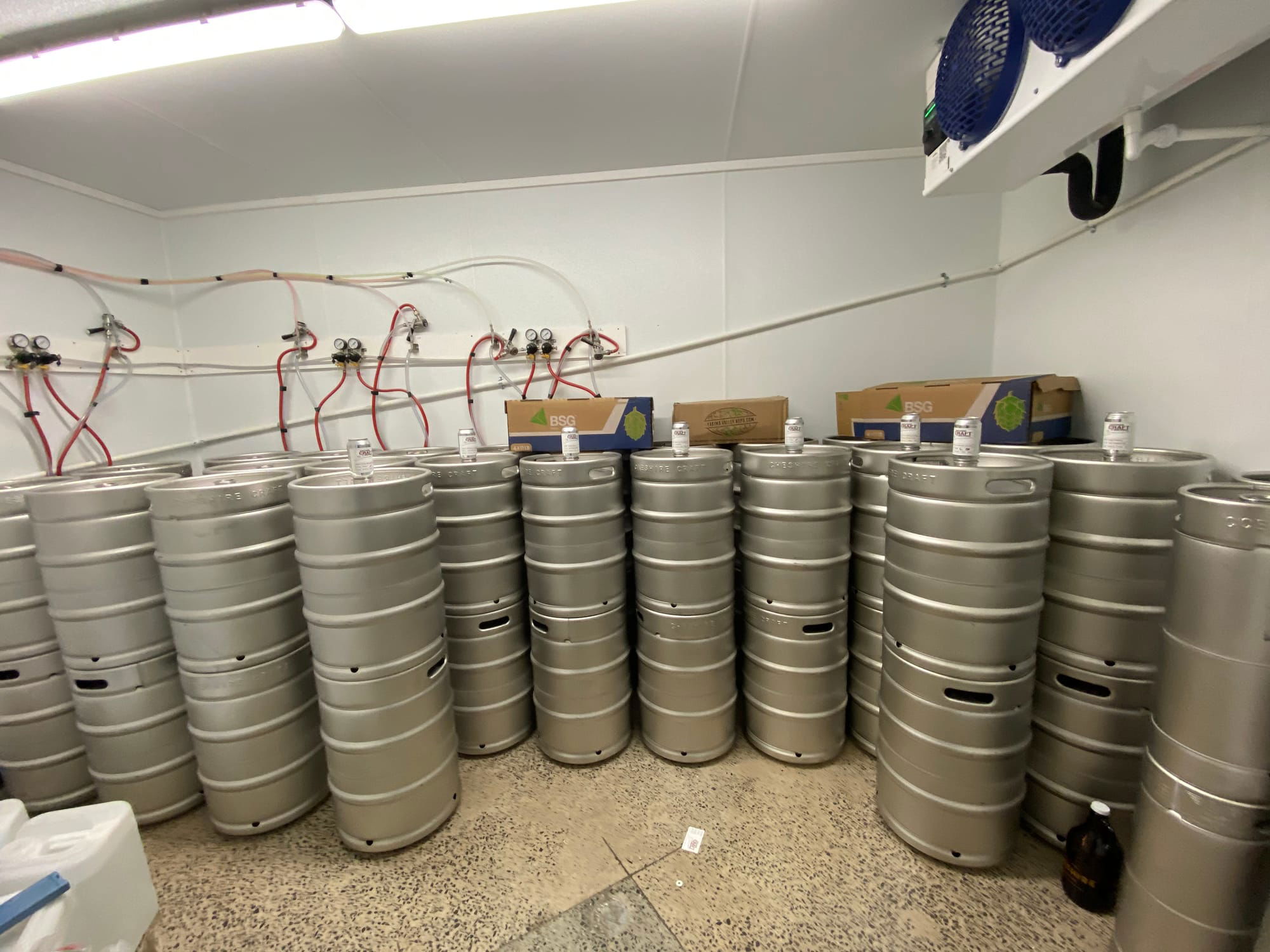 Kegs in Cold Storage