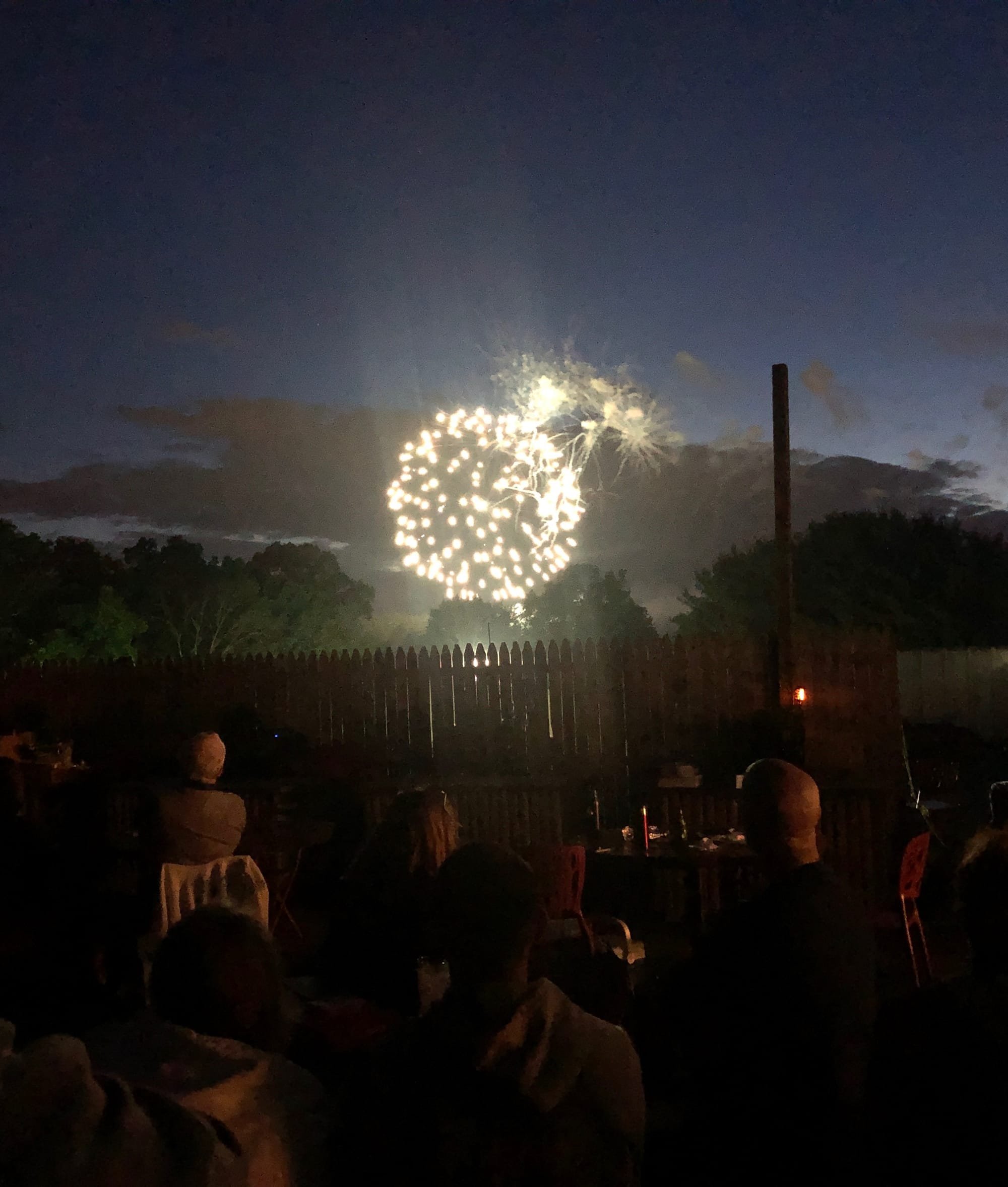 View of Fireworks from Craft Patio
