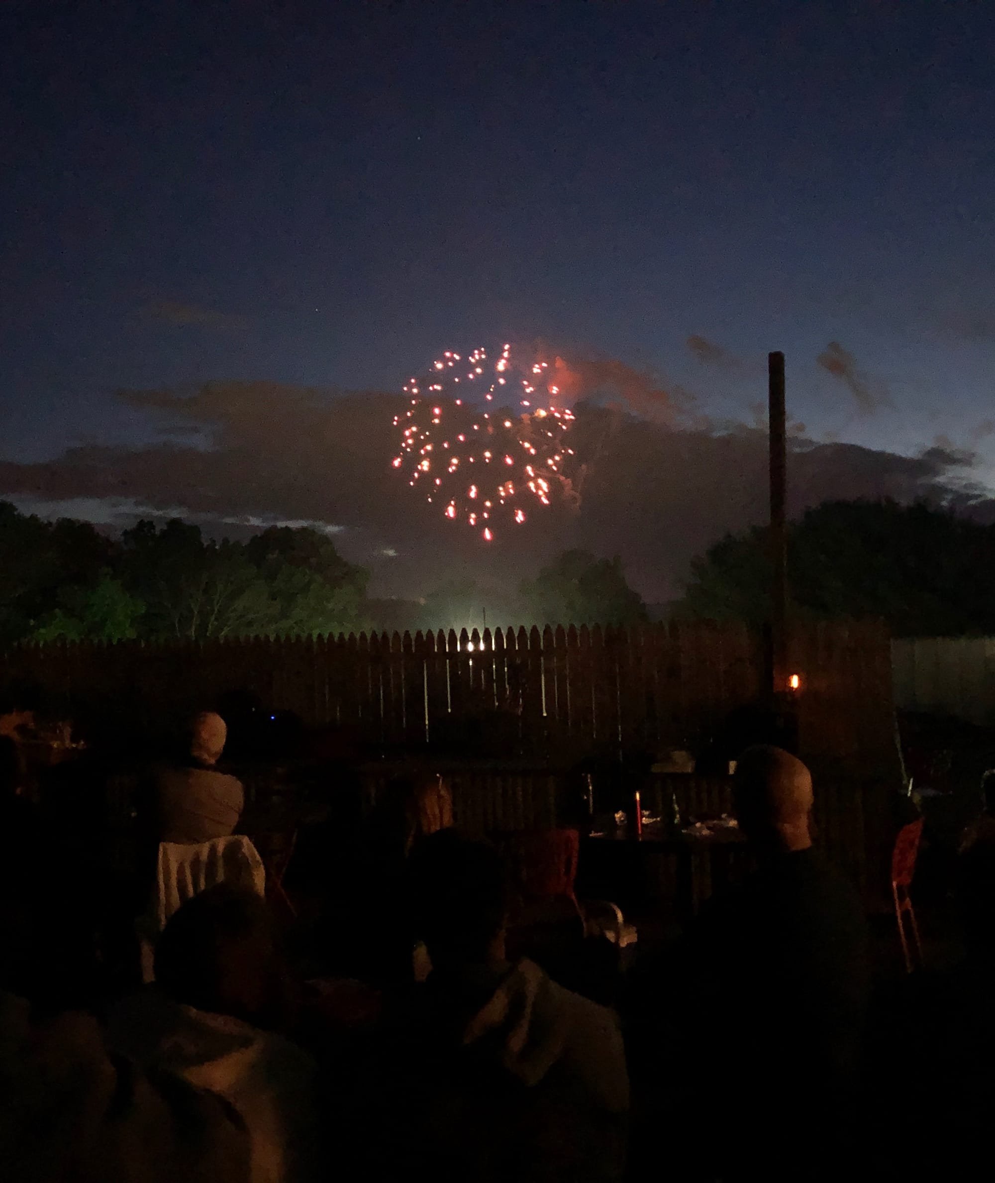 View of Fireworks from Craft Patio