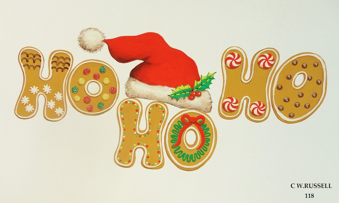 Holiday Santa Hat and Cookies