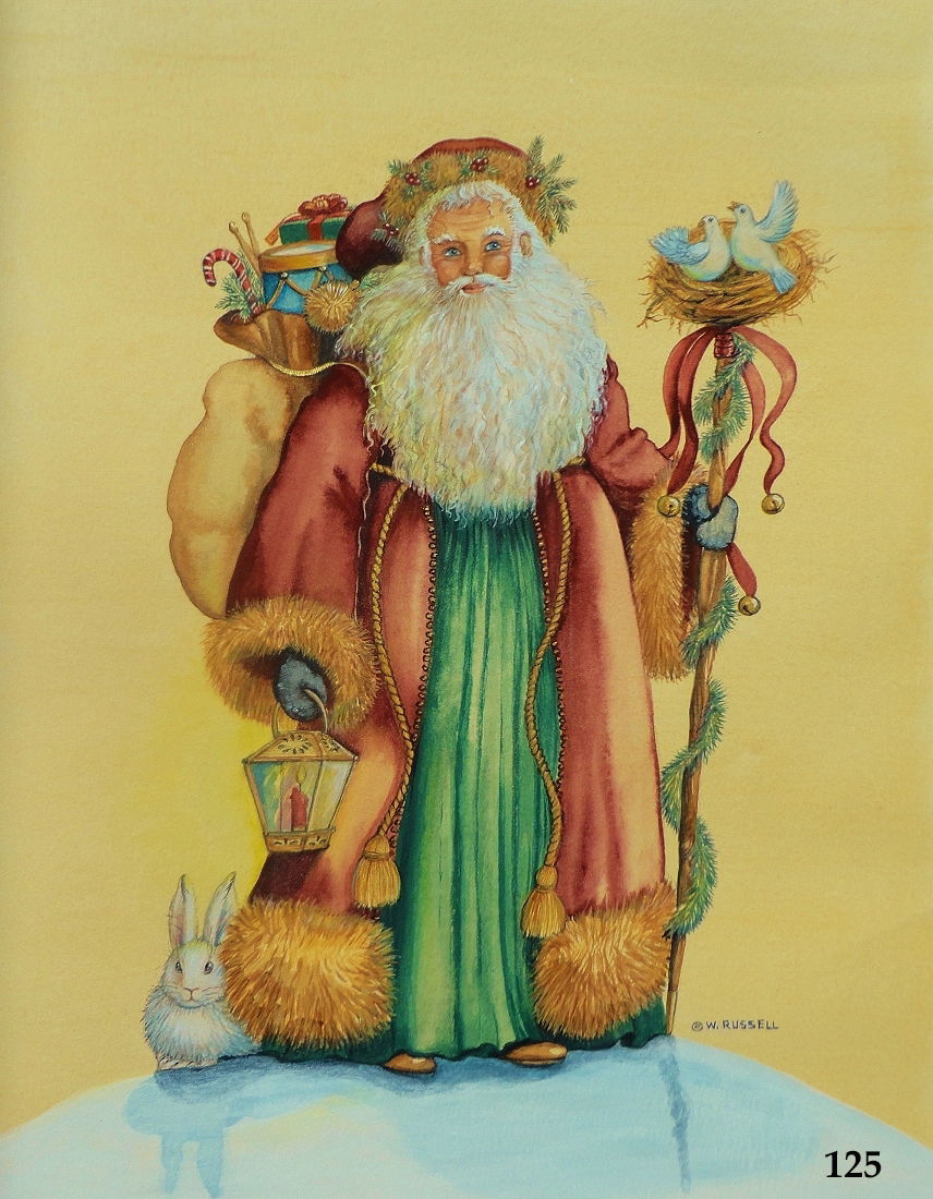 Woodland Santa with Doves