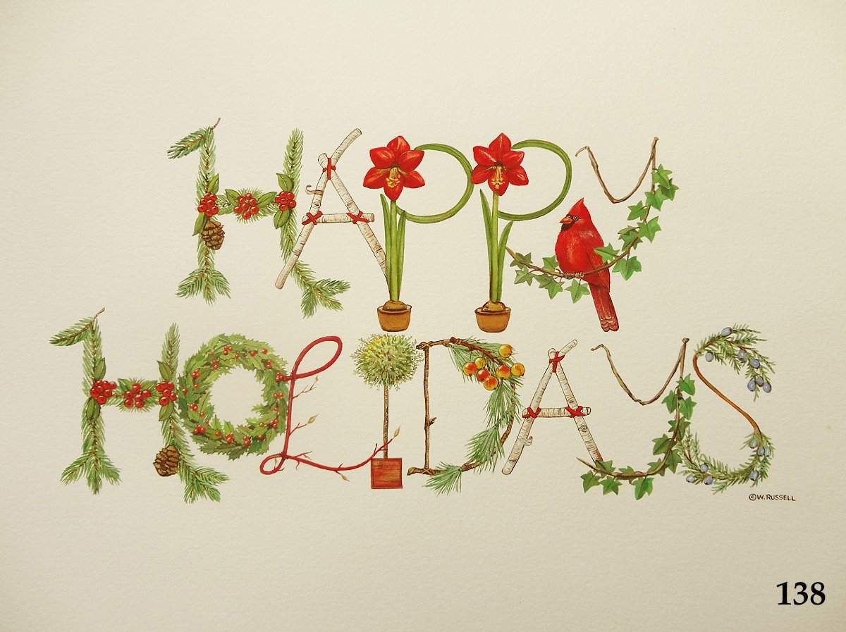 Happy Holidays Decorative Letters Sign