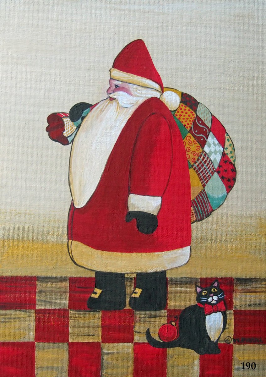 Folk Art Christmas Santa