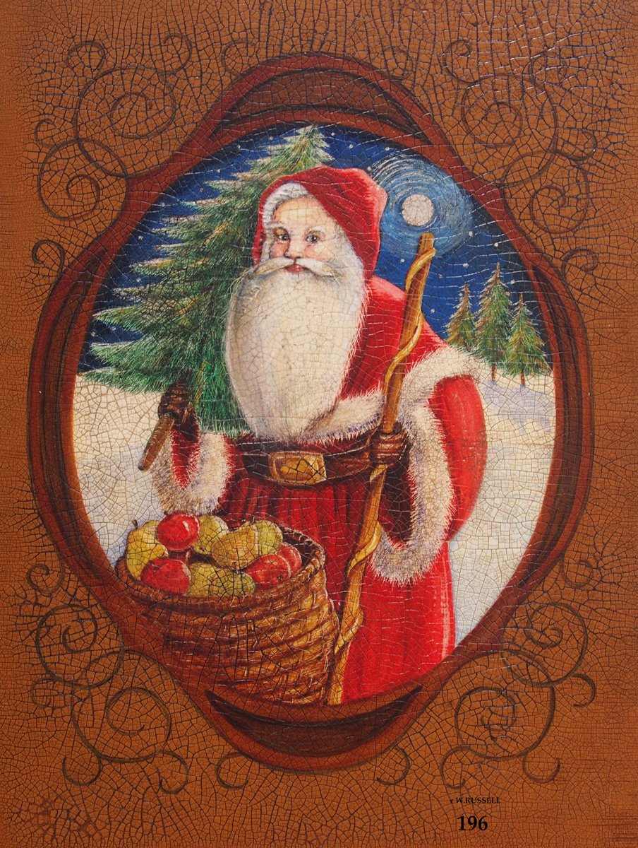 Woodland Santa with Apple Basket