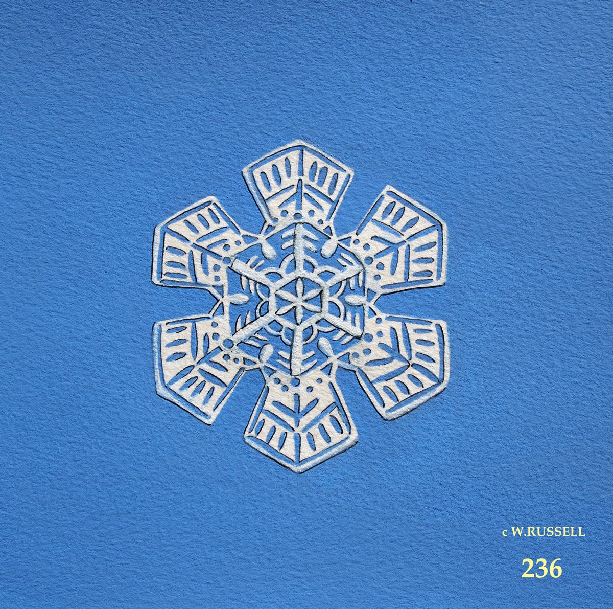 Snowflake on Blue 3