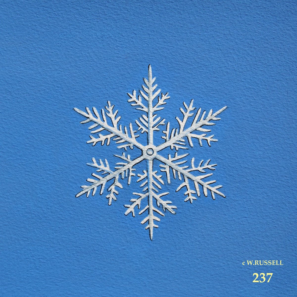 Snowflake on Blue 4