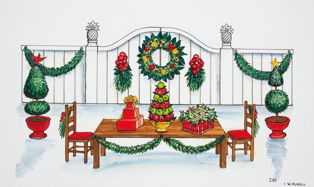 Country Christmas Holiday Table