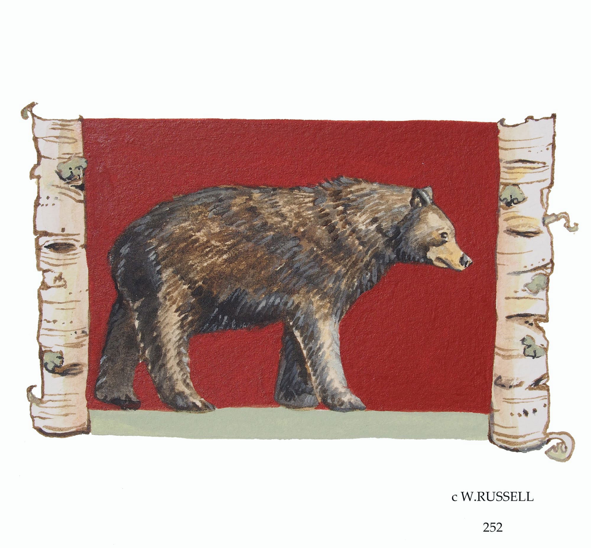 Birch Woodland Animal Series Bear