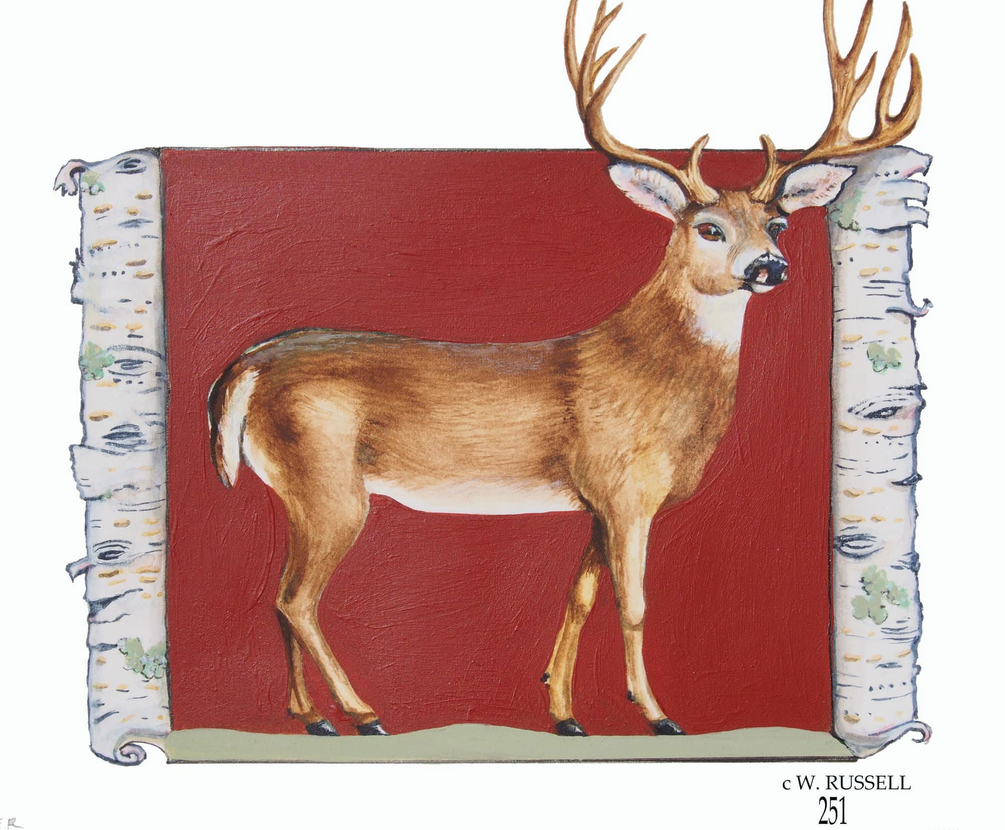 Birch Woodland Animal Series Deer