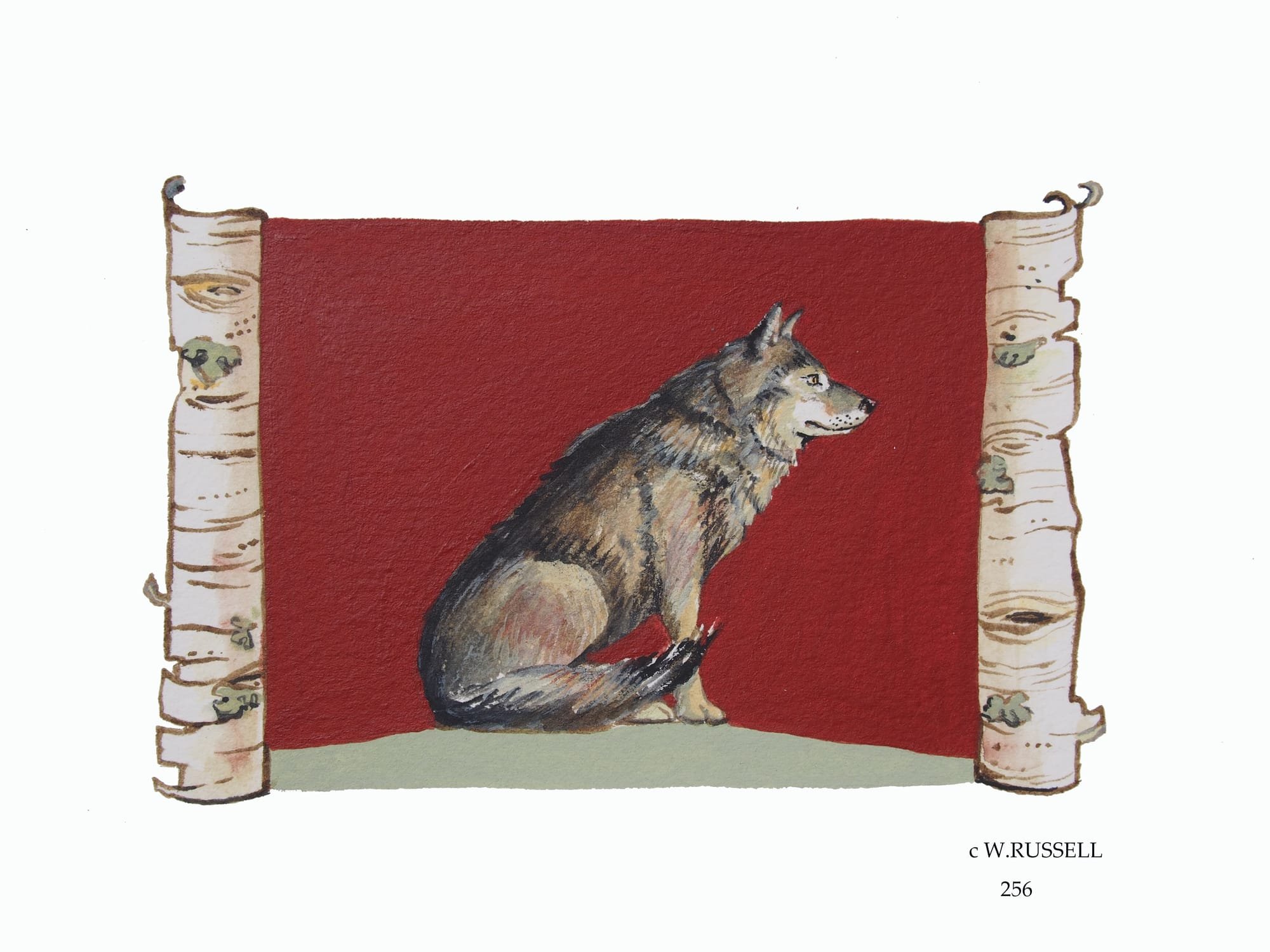 Birch Woodland Animal Series Wolf