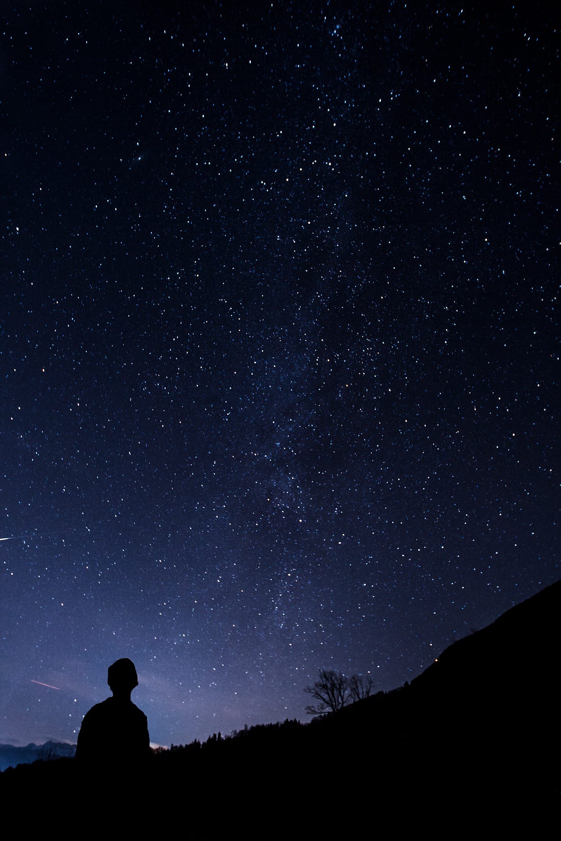 Sorrow-filled starry night