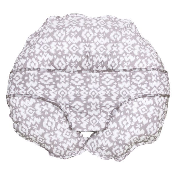 Cozy Gray Nursing Pillow/Lounger Baby and Beyond