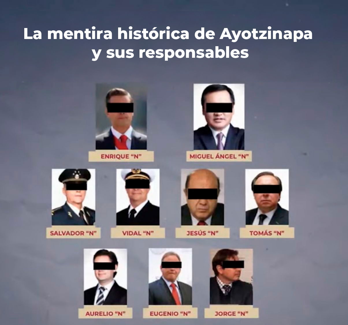 La mentira histórica de Ayotzinapa y sus responsables.