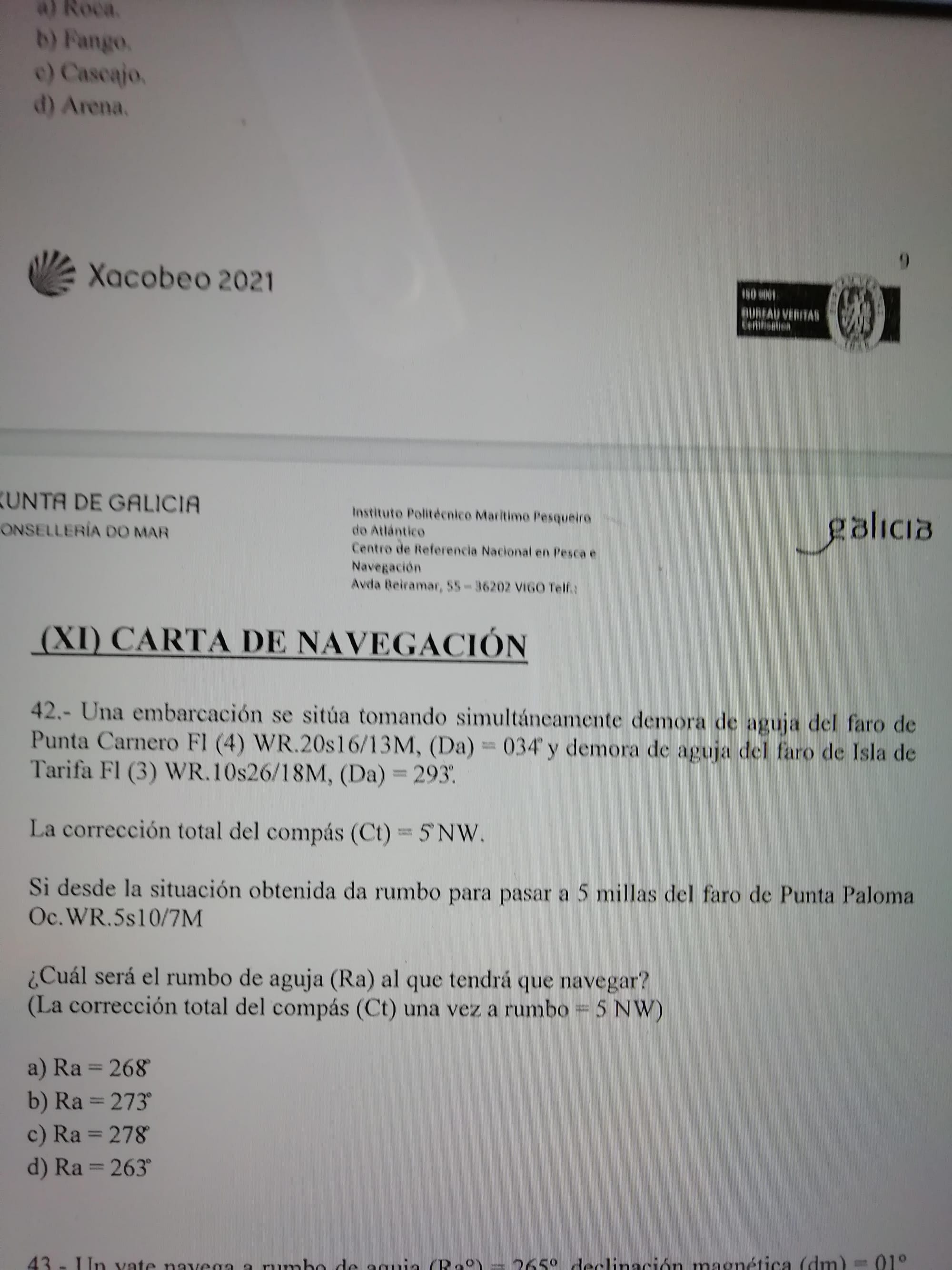 examen PER Vigo