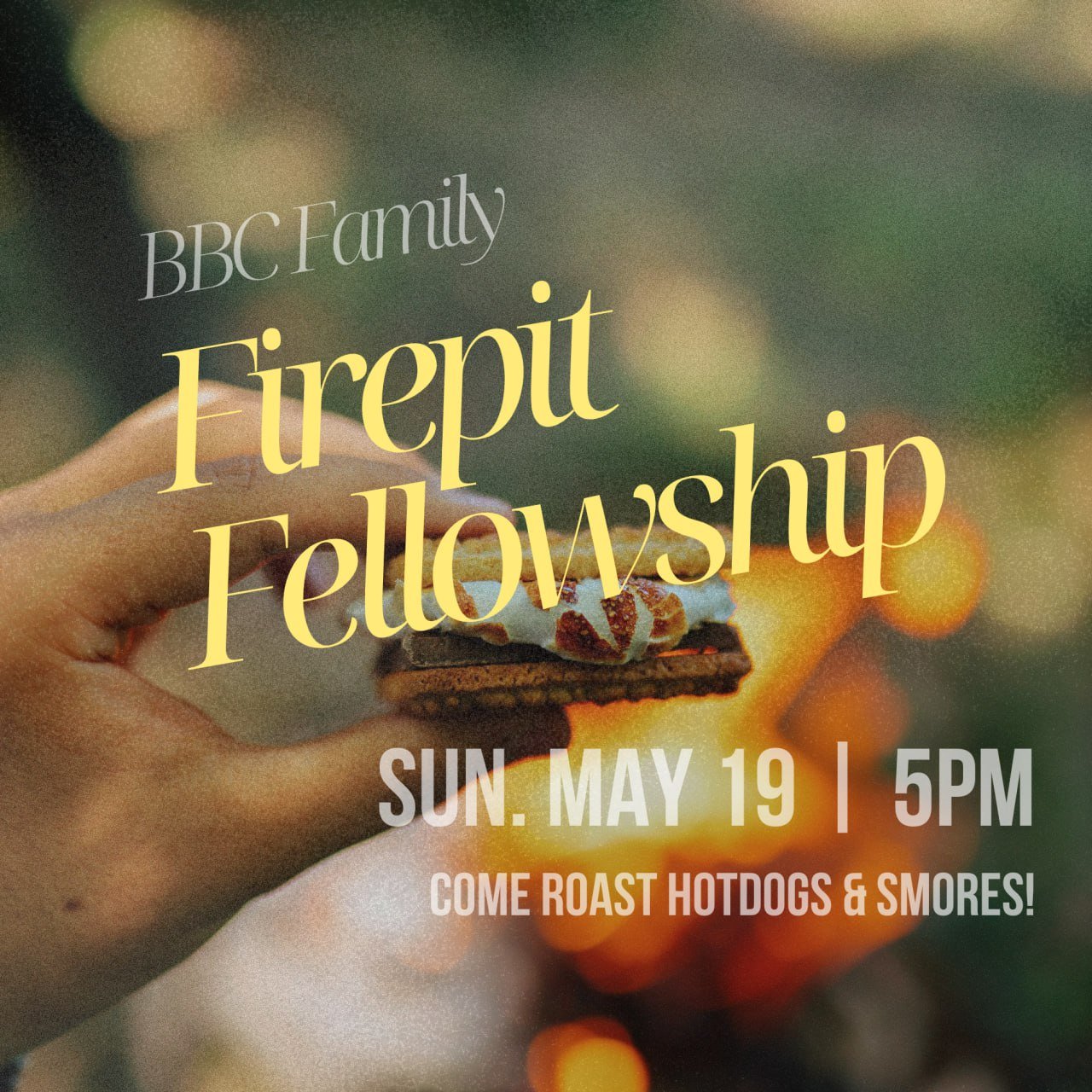 BBC Family Fire Pit Fellowship - May 19