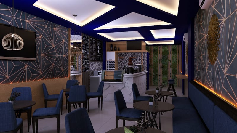  تصميم تنفيذ ديكورات مطاعم كافيهات تسليم مفتاح