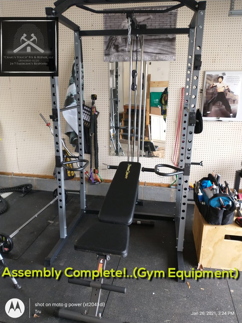 FITNESS EQUIPMENT ASSEMBLY SERVICE