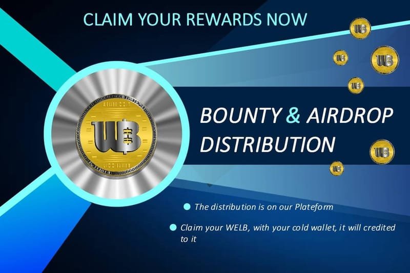 Réclamez vos WELBA Rewards des Airdrop ou Bounty