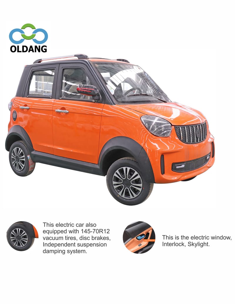 P22 Mini four wheel electric car with lithium battery(Oldang P22)