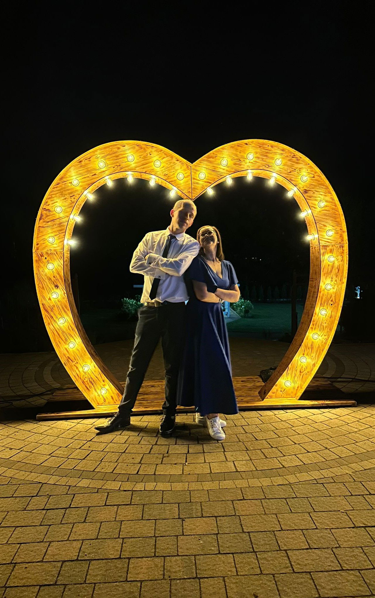 Duże serca LED drewniane  500zł