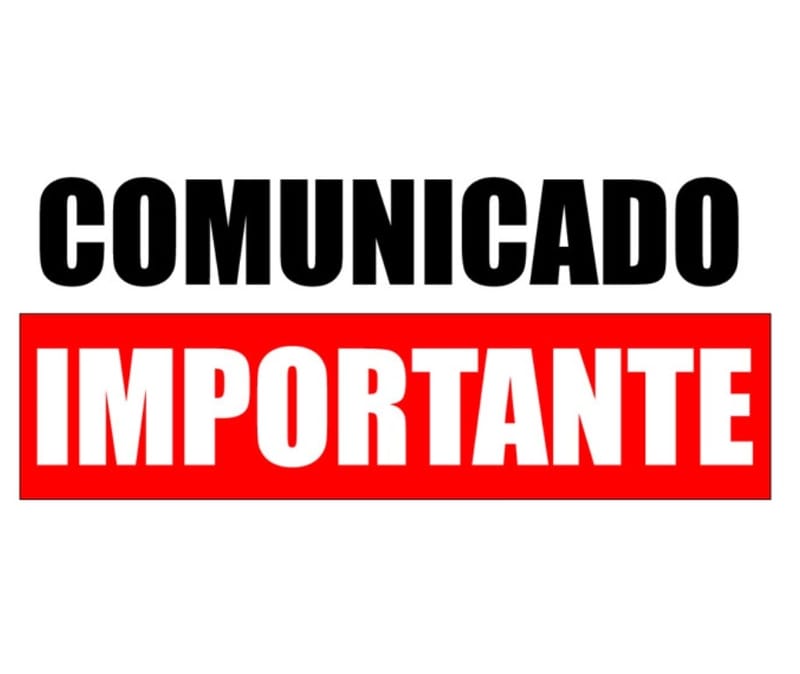 Alteração de horários das atividades