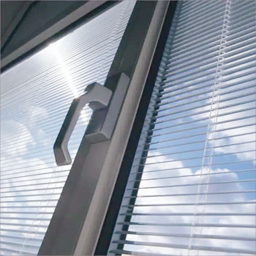 Energy-saving integrated design with built-in louvers + insulating glass.