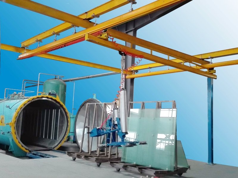 Gantry Glass Suction Cup Loading Crane Lifter