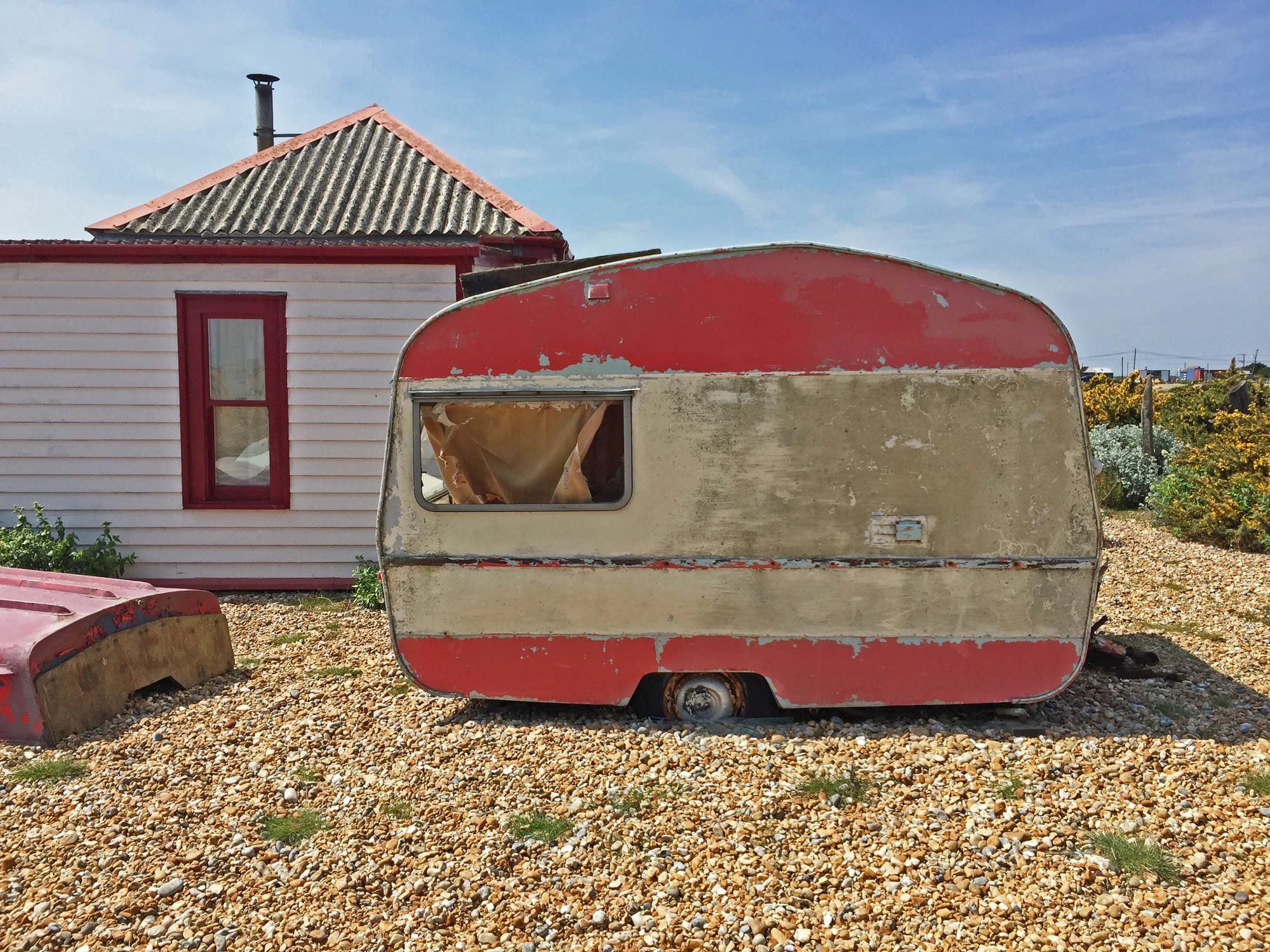 Caravan at Dungeness, Kent
