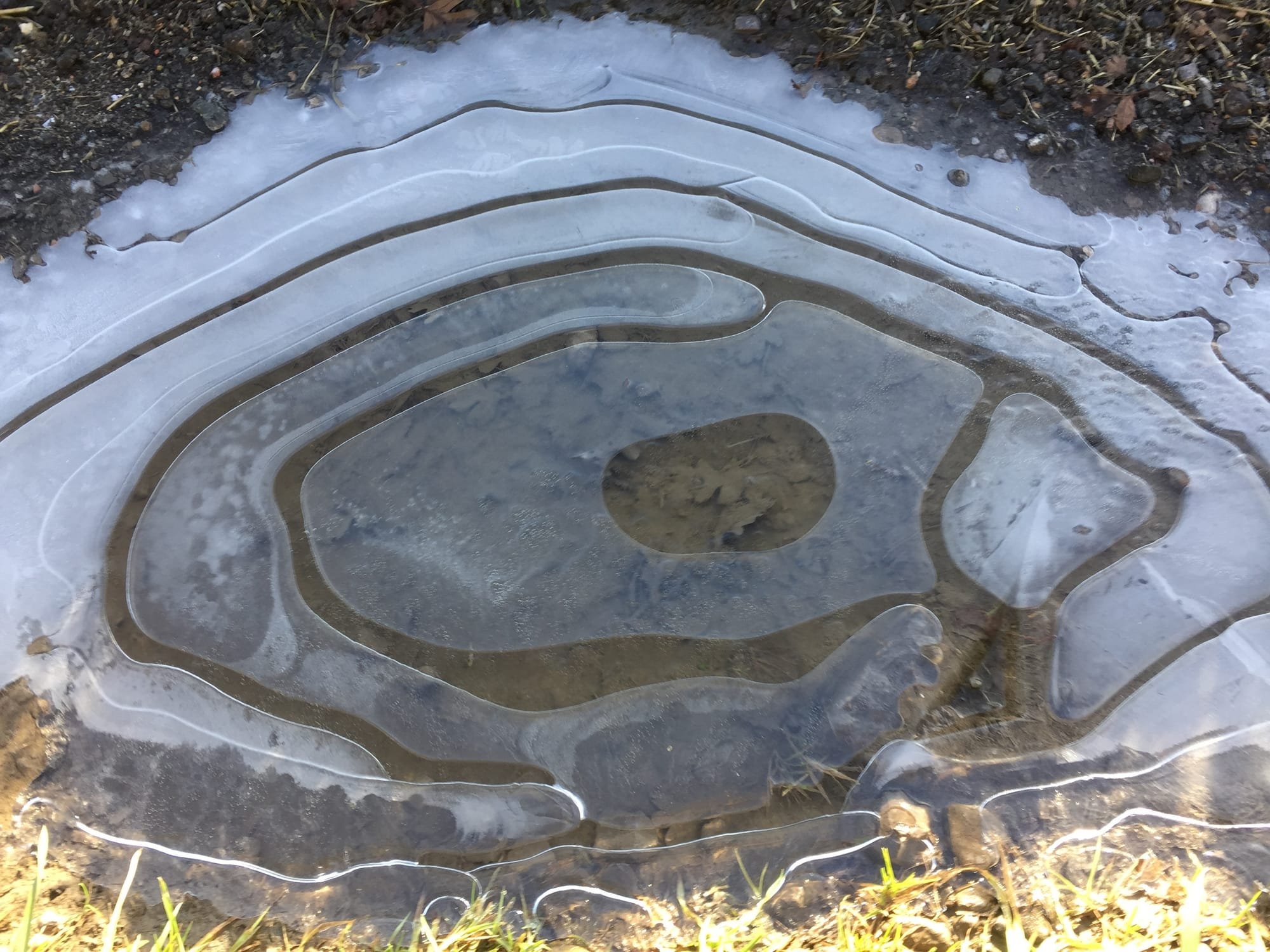 Ice Puddle 1, Beddingham, East Sussex