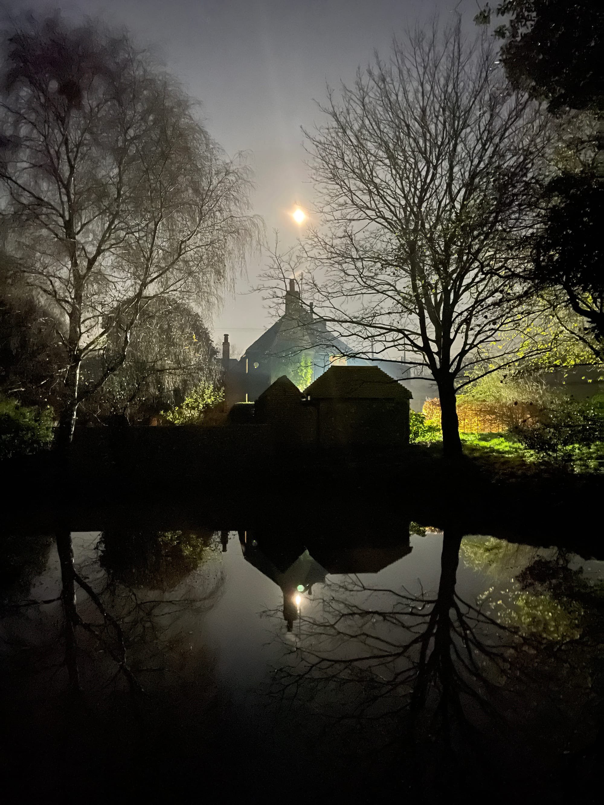 Full Moon Rising. Beddingham, East Sussex