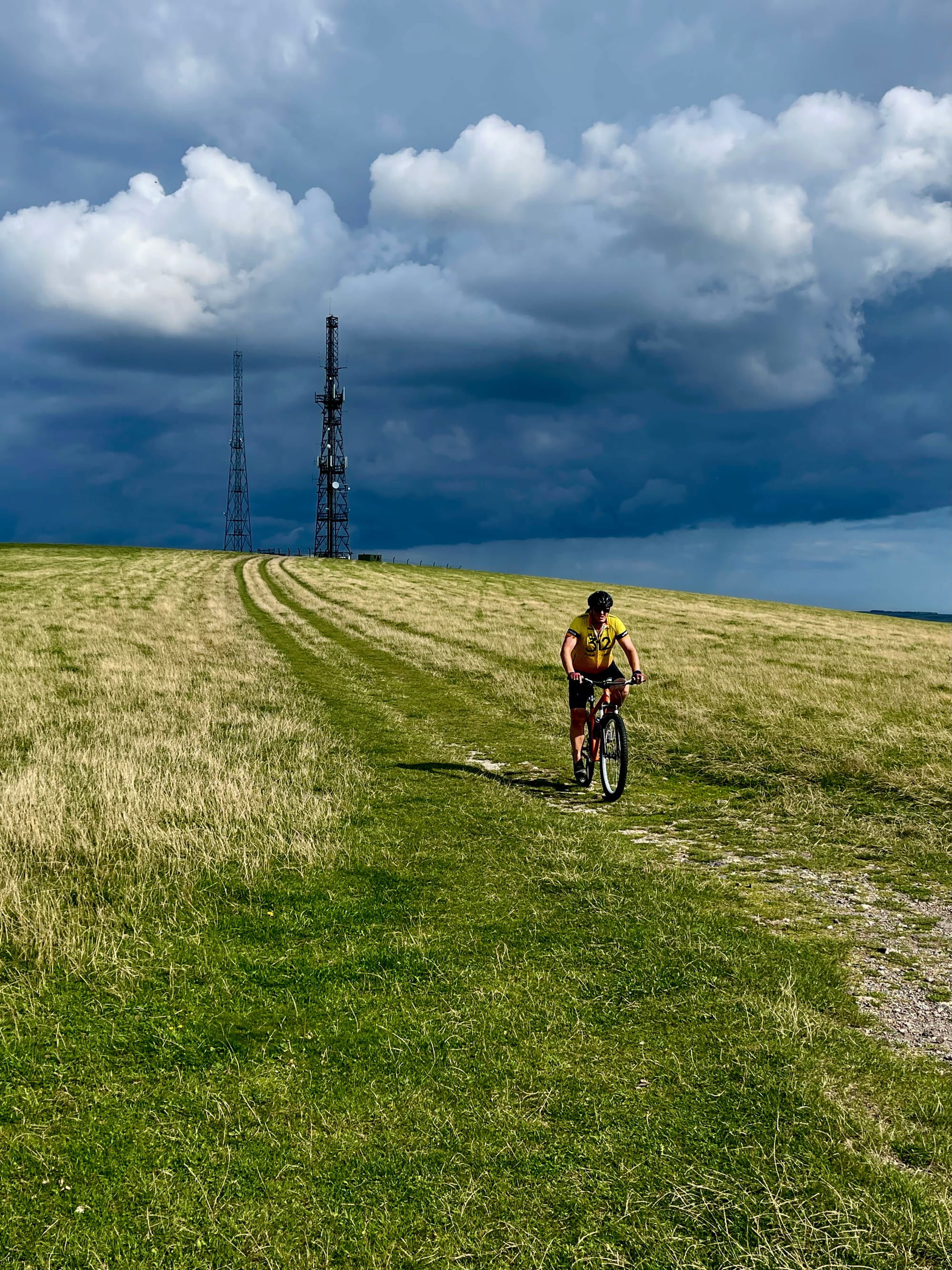 The South Downs Way. Beddingham, East Sussex